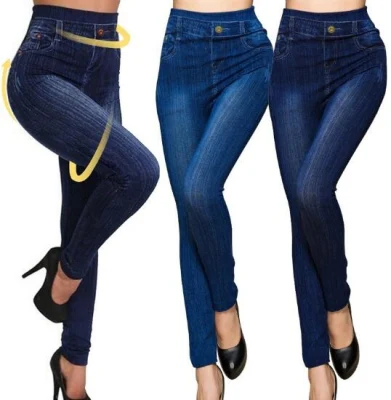 Новейшая горячая распродажа летних тонких джинсов скинни-леггинсов (17007)