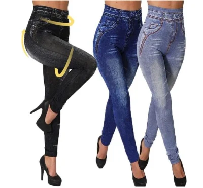 Горячие продажи женщин сексуальные многие модели джинсовые джинсы эластичные леггинсы (89714)