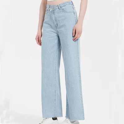 Оптовые женские джинсовые джинсы с высокой талией, узкие рваные джинсы-бойфренды для женщин